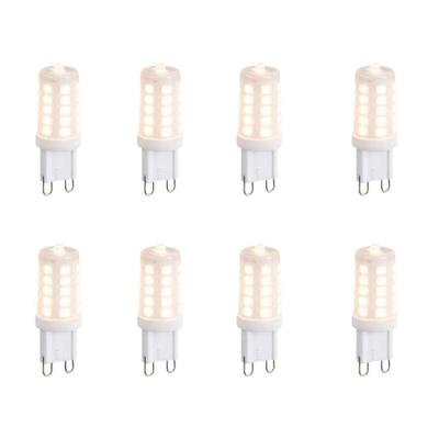 Luedd Lampe LED - lot de 8 - G9 - 3W - 2700K - 250LM - à intensité réglable