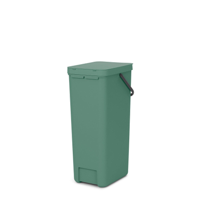 Brabantia Sort & Go Afvalemmer - 40 liter - hengsel - fir green