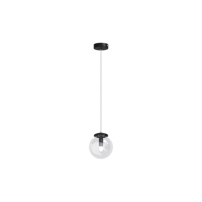 Sjithouse Furniture lampe globe plafond suspendu modèle rond 12cm 4000k noir mat
