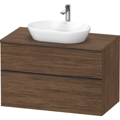 Duravit D-neo Meuble sous vasque 100x55x66.4cm 2 tiroirs Noyer (foncé) mat