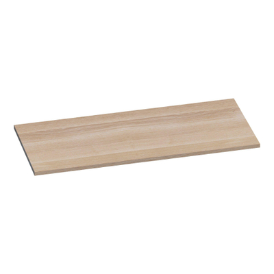 BRAUER Ocean Slim topblad - 100x46x2cm - lamellen eiken wit