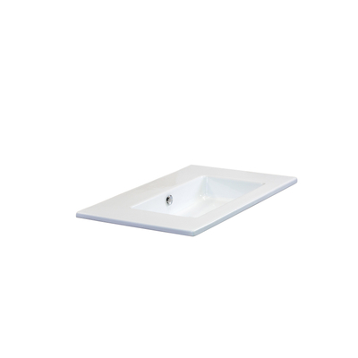 HR badmeubelen Gala Lavabo - 81x46x2cm - 0 trous de robinet - céramique blanche