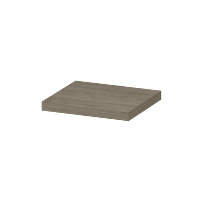 INK 35d wandplank - 40x35x3.5cm - voorzijde afgekant - tbv nis - MFC Greige eiken
