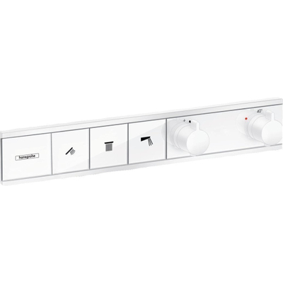 Hansgrohe Rainselect Afbouwdeel - voor inbouw douchekraan - thermostatisch - voor 3 functies - 52.7x90cm - thermostaat - mat wit