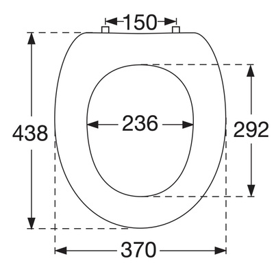 Villeroy et Boch Omnia lunette de WC Blanc