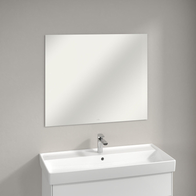 Villeroy & Boch More To See spiegel - 1000x750x20mm - inclusief bevestiging - Aluminium (glans zilver)