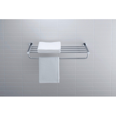 Duravit D code Porte-serviettes de bain 63x22 cm chrome