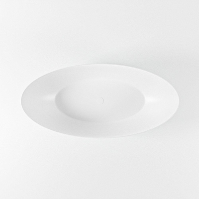 BAIGNOIRE MONDIAZ FLOAT îlot 170x80cm couleur Argile baignoire intérieure talc