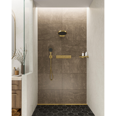 Hansgrohe RainSelect afbouwdeel v. inbouw douchekraan thermostatisch v. 2 functies 45.6x90cm polished gold
