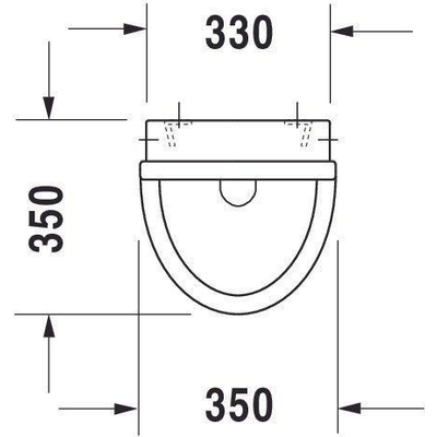 Duravit Starck 3 Cuvette d’urinoir avec fixation et connexion murale avec Wondergliss Blanc