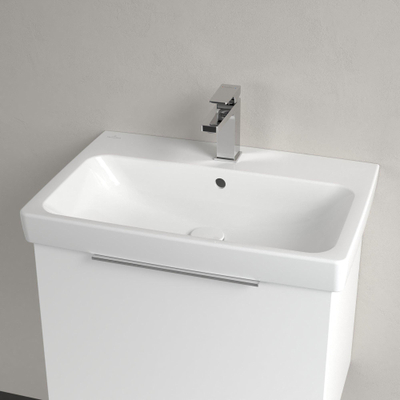 Villeroy & Boch Architectura Wastafel - 44.5x65cm - met kraangat - geslepen onderkant - White Alpine (glans wit)
