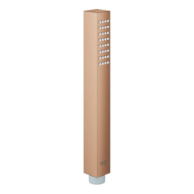 GROHE SmartControl Ensemble de douche encastrable - thermostatique - pommeau de douche carré - douchette stick - Warm sunrise brossé