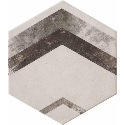 Cir Miami Vloer- en wandtegel hexagon 24x28cm 10mm R10 porcellanato Mix Esagonia
