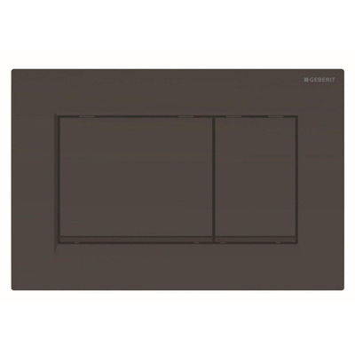 Geberit Sigma 30 bedieningplaat met dualflush frontbediening voor toilet 24.6x16.4cm zwart / matzwart SHOWROOMMODEL