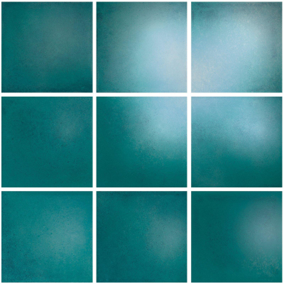 The Mosaic Factory Kasba mozaïektegel - 30x30cm - wandtegel - Vierkant - Porselein Ocean Blue glans
