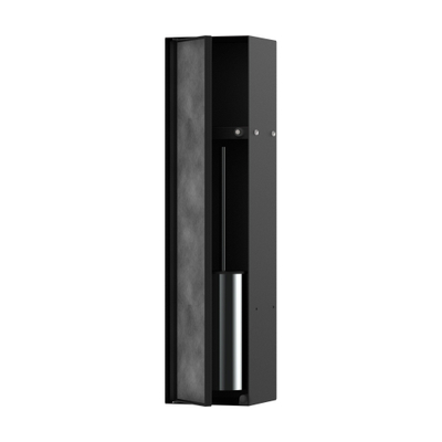 Hansgrohe XtraStoris Rock Porte-brosse WC - tablette - porte carrelable - noir mat