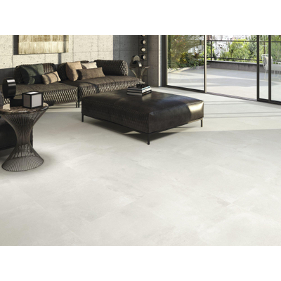 ÉCHANTILLON Baldocer Cerámica Carrelage de sol Arkety Bit Argent Rectifié Aspect béton Mat Gris