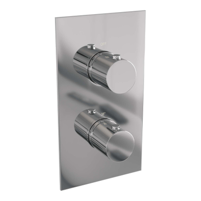 Brauer Chrome Edition mitigeur encastré - avec partie encastrable - 2 manettes lisses - chrome