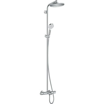 Hansgrohe Crometta s 240 - 1jet - showerpipe - met bad - thermostaat - hoogglans chroom