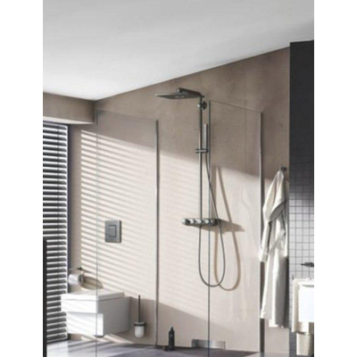 Grohe Euphoria SmartControl Cube Regendoucheset Opbouw- - hoofddouche 31cm - hannddouche staaf - brushed hard graphite (antraciet)