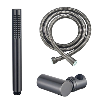 FugaFlow Eccelente Sobrado ensemble de douche à main comprenant une douchette à main, un support et un flexible de douche anti-torsion Gunmetal brossé PVD