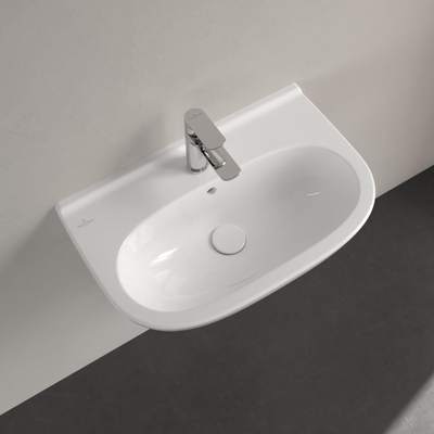 Villeroy & Boch O.novo Compact Lavabo 55x37cm avec trop plein et trou pour robinetterie Blanc