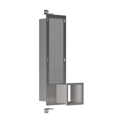 Hansgrohe XtraStoris Original Toiletrolhouder - voorraad 6 rollen - brushed stainless steel