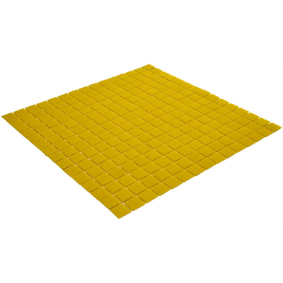 La Mosaic Factory Amsterdam carreau mosaïque - 32,2x32,2cm - carrelage mural et de sol - Carré - Verre Jaune Mat