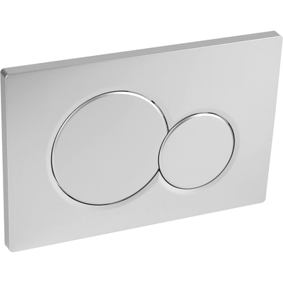 Geberit Sigma01 bedieningsplaat - 2-toets spoeling - ronde knoppen - mat chroom gelakt - mat chroom