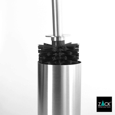 Zack Atore brosse de toilette 8.9x52x11.9cm acier inox brossé mat