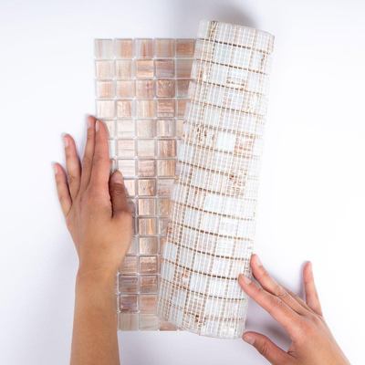 La Mosaic Factory Amsterdam carreau mosaïque - 32,2x32,2cm - carrelage mural et de sol - Carré - Verre Rose brillant