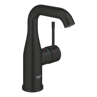 GROHE Essence wastafelkraan - m-size - met klikwaste - mat zwart