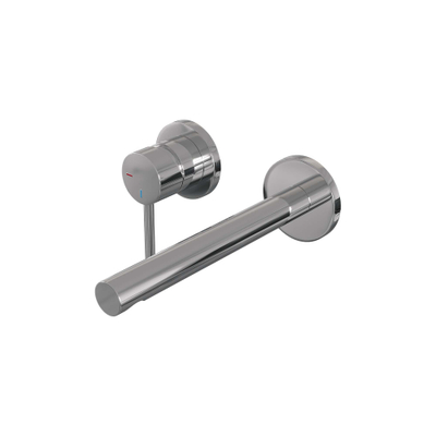 BRAUER Chrome Edition Wastafelmengkraan inbouw - rechte uitloop rechts - hendel lang smal - inclusief inbouwdeel - model A2 chroom