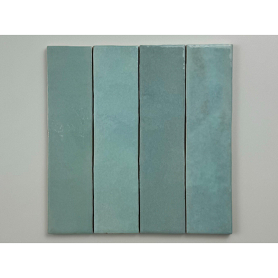 ÉCHANTILLON Terravito Mellina Carrelage mural céramique - 6x24,6cm - 8mm - Bleu clair