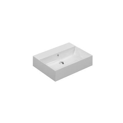 Thebalux lavabo modèle Cube 1x cuve sans trou de robinet
