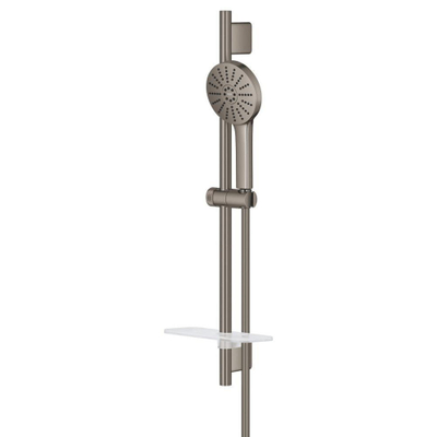 Grohe Vitalio Joy Glijstangset - 60cm - ronde handdouche - 3 straalsoorten - brushed hard graphite (antraciet)