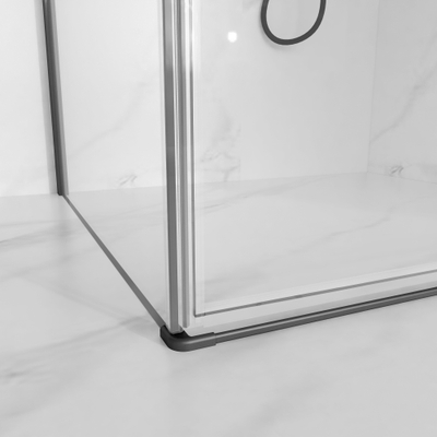 Fortifura Galeria Douchecabine - 90x80x200 - Profiel veiligheidsglas - anti kalk - Geborsteld Gunmetal PVD