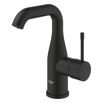 Grohe Essence New 1-gats wastafelkraan m-size voorsprong 11.4cm phantom black