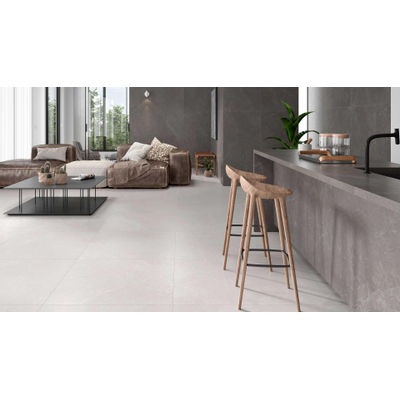 Ceralto Sylvaro Tone Carrelage de sol 60x60cm 9mm Rectifié Résistant au gel Mat Blanc