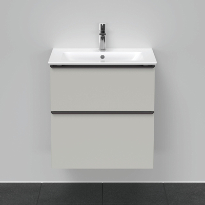 Duravit D-neo Meuble sous vasque 61x46.2x62.5cm 2 tiroirs Gris béton mat