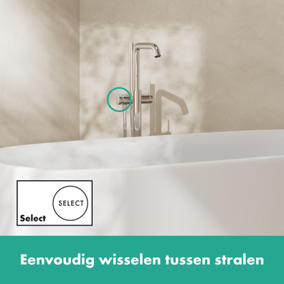 Hansgrohe Tecturis s Eengreeps badmengkraan vloermontage - vrijstaand - hoogglans chroom