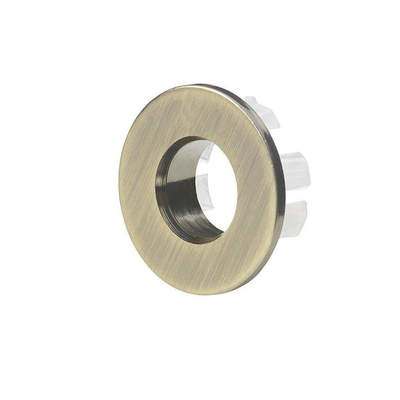 FugaFlow Eccelente Acces luxe overloopring - 3cm - geschikt voor wastafels - Geborsteld Messing PVD (Goud)