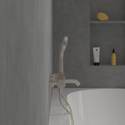 Villeroy & Boch Dawn 1 greeps badkraan - Brushed Nickel (rvs)