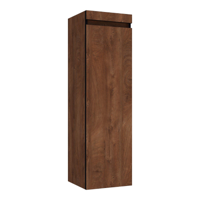BRAUER Joy Edge armoire de salle de bains - 120x35x35cm - 1 porte - ouverture à droite - sans poignée - Forest Cacao