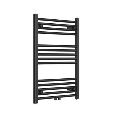FugaFlow Eccelente Acces badkamer radiator 60x80cm recht middenaansluiting 362watt mat zwart