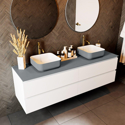 Mondiaz TOP 51 Plan sous vasque - 170x51x0.9cm - compatible comme plan de meuble - solid surface -
