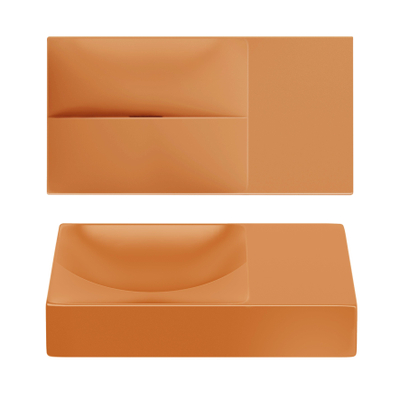 Clou Vale lave-mains 38 cm sans trou de robinet à droite mat it. sable céramique