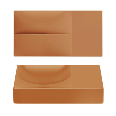 Clou Vale lave-mains 38 cm sans trou de robinet à droite mat it. sable céramique