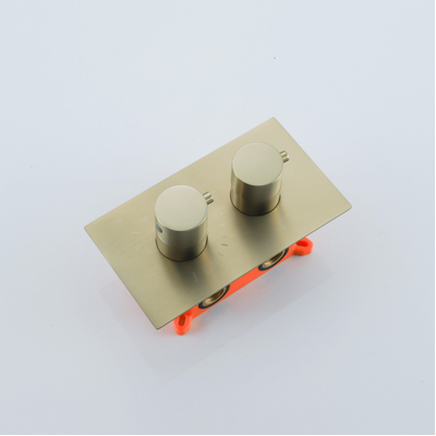 Fortifura Calvi Thermostatische Inbouwkraan - Geborsteld Messing PVD (Goud) OUTLETSTORE