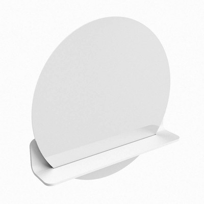 Mondiaz SPOT Miroir de salle de bain - rond 60cm - plan de miroir - couleur Talc